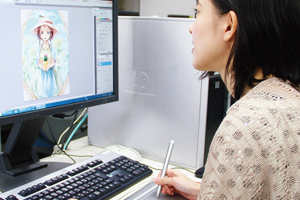 トライデントコンピュータ専門学校 CGコース (Photoshopで描くデジタルペイント講座)