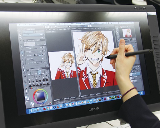 名古屋デザイン&テクノロジー専門学校 コミックイラストレーター体験 液晶タブレット編