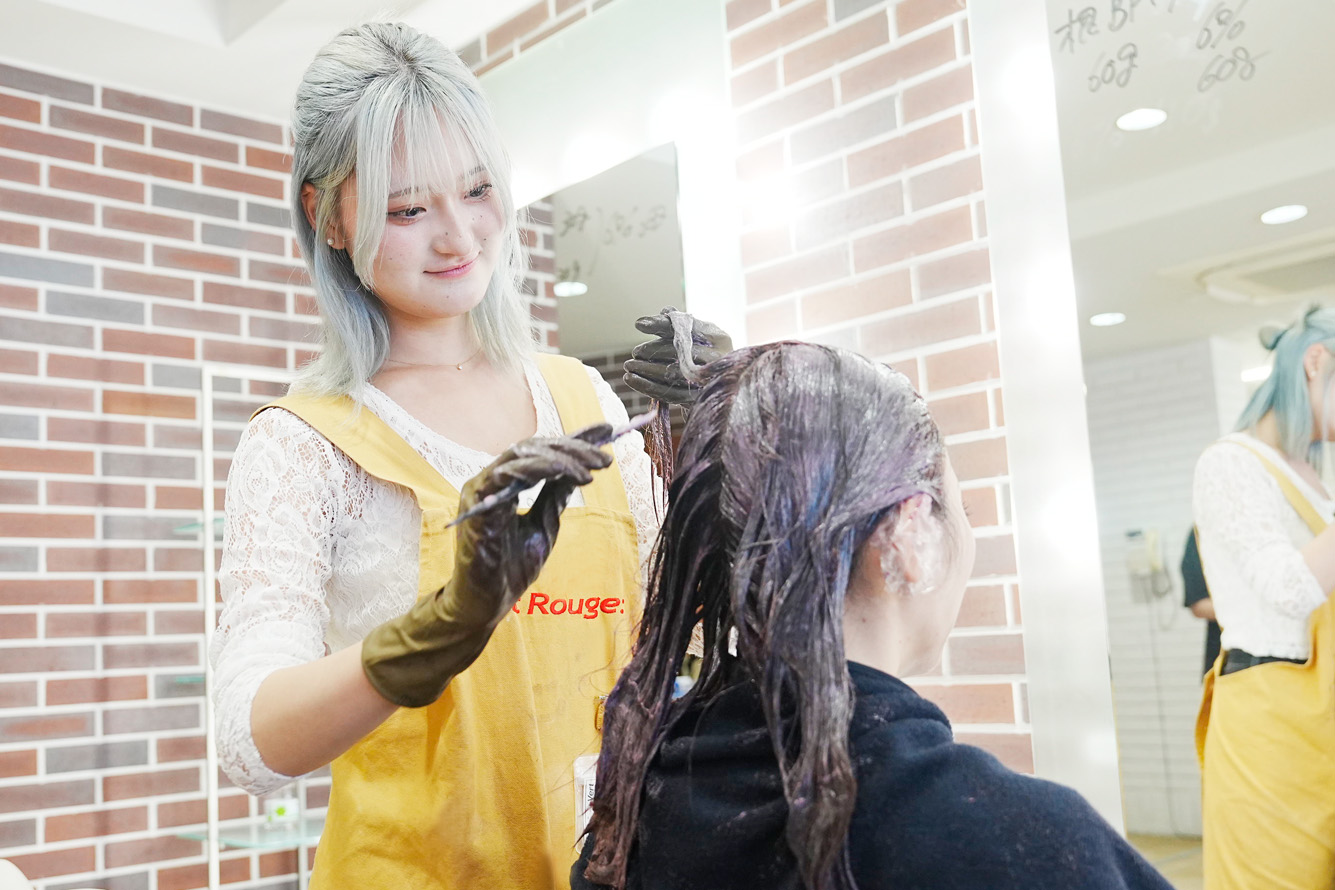 ヴェールルージュ美容専門学校 カラー ＆ ヘアアレンジ