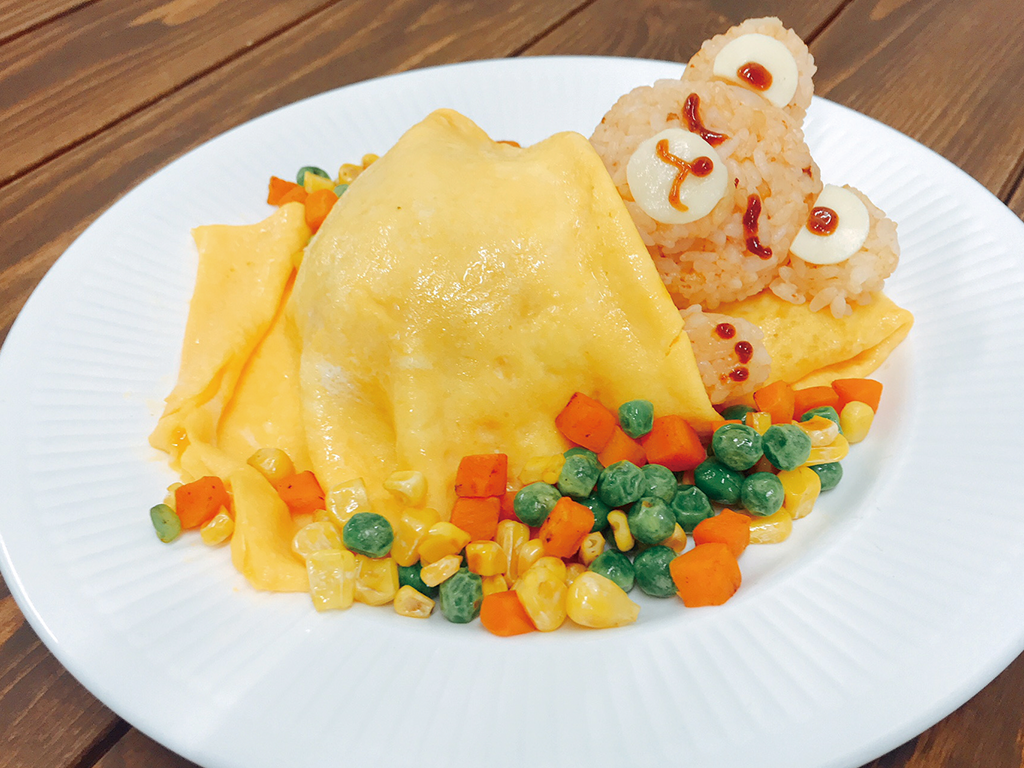 東京観光専門学校 【カフェサービス学科】☆すやすやくまさんのオムライス