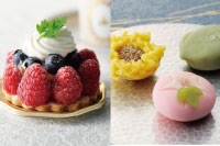 日本菓子専門学校 【洋菓子】季節のフルーツのタルトレット 【和菓子】練切3種【1日コース(洋菓子+和菓子)】のご予約はコチラ!