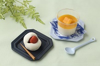 日本菓子専門学校 【和菓子】マンゴー杏仁豆腐、苺大福