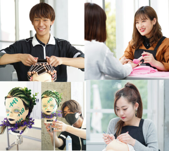 専門学校エビスビューティカレッジ 【人気サロンCueスタイリストによるヘアショー】