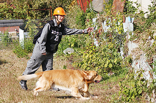 専門学校 福岡ビジョナリーアーツ【ペット学科】 災害救助犬を育てよう